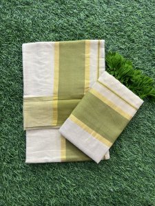 TISSUE COLOUR KASAVU SET MUNDU