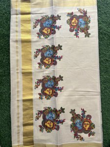 TISSUE MURAL PRINT SAREE