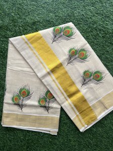 TISSUE MURAL PRINT SAREE