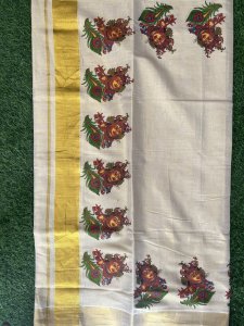 TISSUE MURAL PRINT SAREE