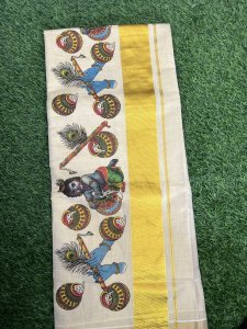 TISSUE MURAL PRINT SAREE