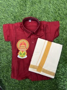 SLUB COTTON with MURAL PRINTED