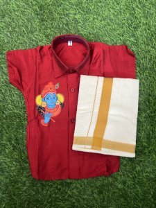 MURAL PRINTED SHIRT & DHOTHIE