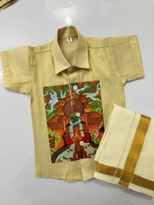 TISSUE SHIRT KIDS BIG MURAL PRINTED